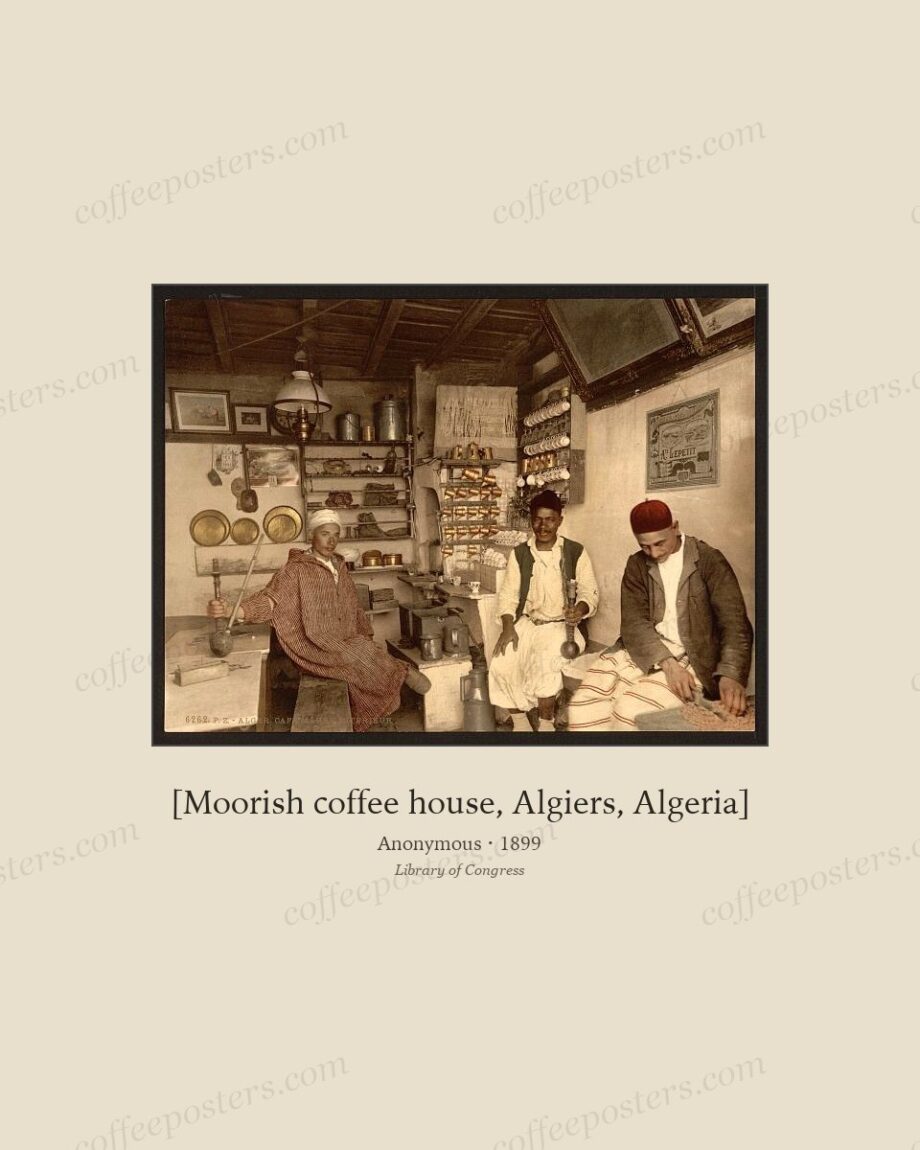[Moorish coffee house, Algiers, Algeria]