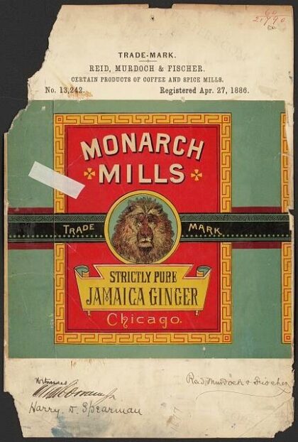 [Trademark registration by Reid, Murdoch & Fischer for Monarch Mills brand Certain Products of Coffee and S…