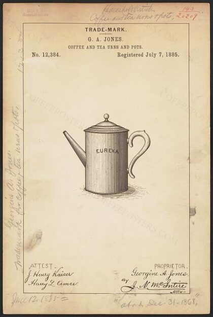 [Trademark registration by G. A