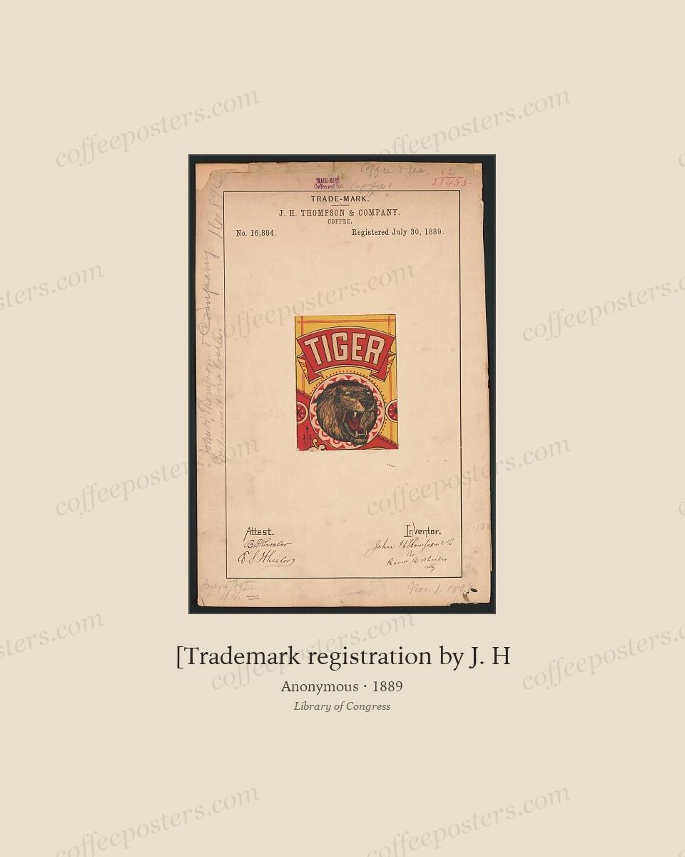 [Trademark registration by J. H