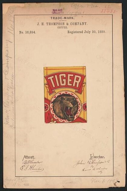 [Trademark registration by J. H