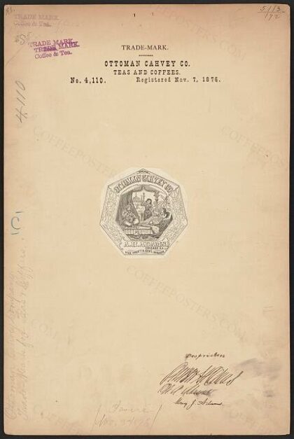 [Trademark registration by Ottoman Cahvey Co
