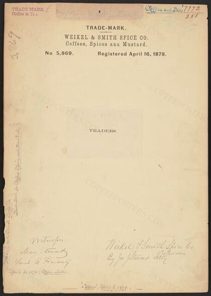 [Trademark registration by Weikel & Smith Spice Co