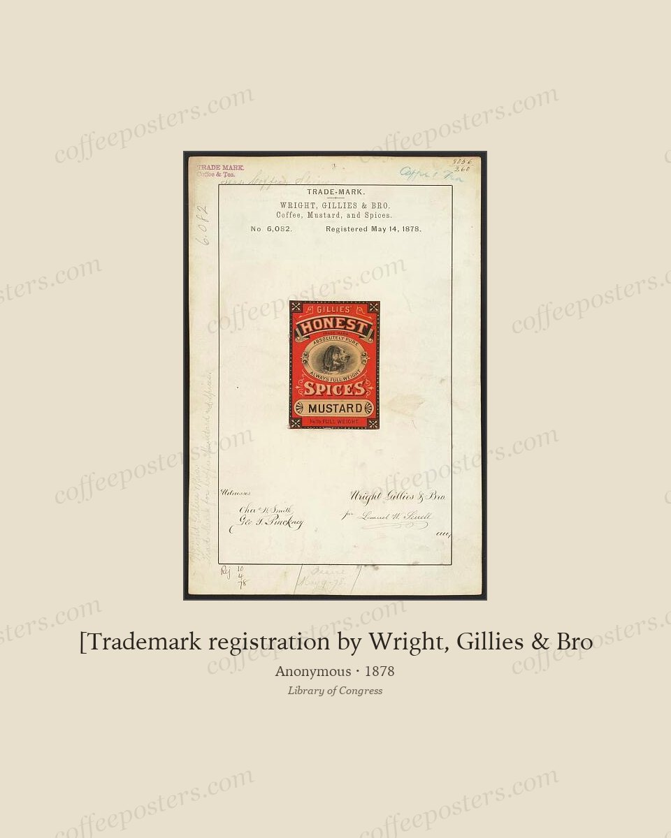 [Trademark registration by Wright, Gillies & Bro by Anonymous