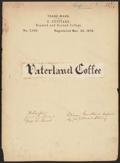 [Trademark registration by E