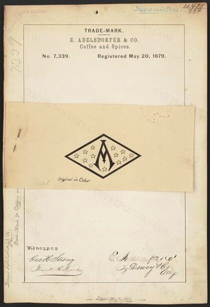 [Trademark registration by E. Adelsdorfer & Co