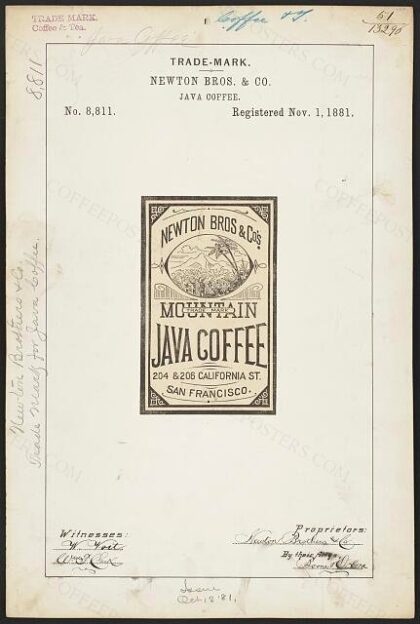 [Trademark registration by Newton Bros. & Co