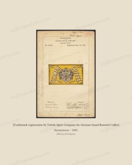 [Trademark registration by Toledo Spice Company for German brand Roasted Coffee]