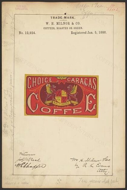 [Trademark registration by W. H. Milnor & Co
