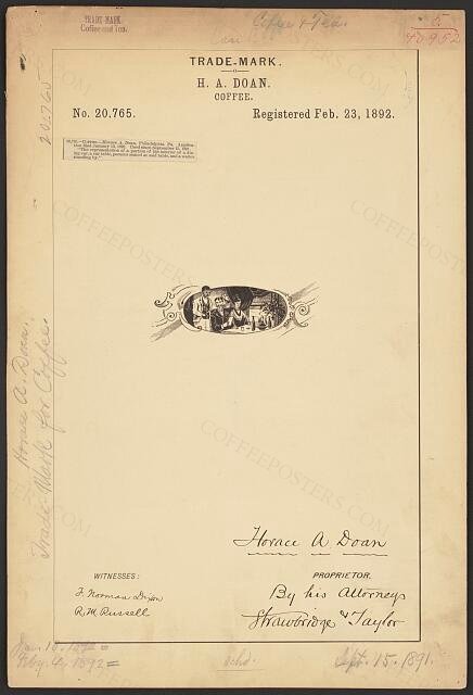 [Trademark registration by H. A