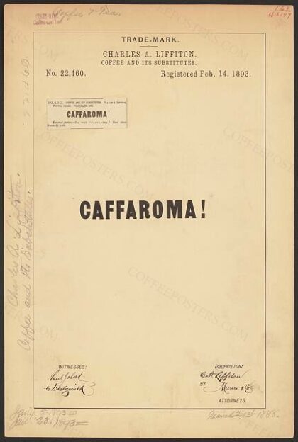 [Trademark registration by Charles A