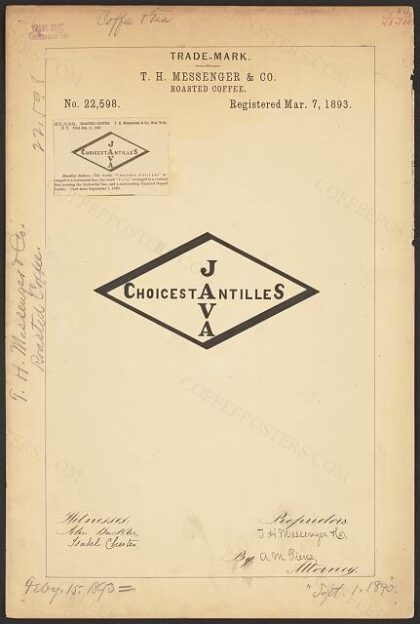 [Trademark registration by T. H. Messenger & Co