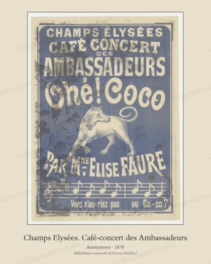 Champs Elysées. Café-concert des Ambassadeurs