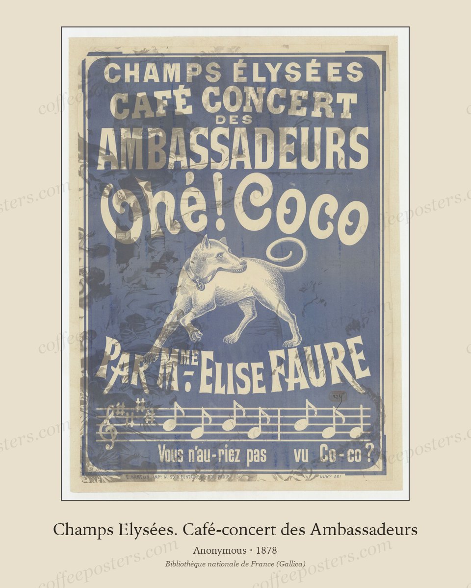 Champs Elysées. Café-concert des Ambassadeurs