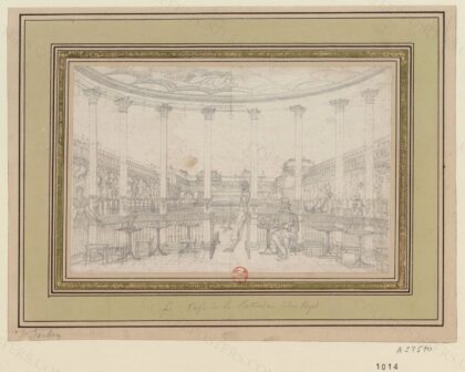 Le café de la Rotonde. Palais-Royal : [dessin] / E