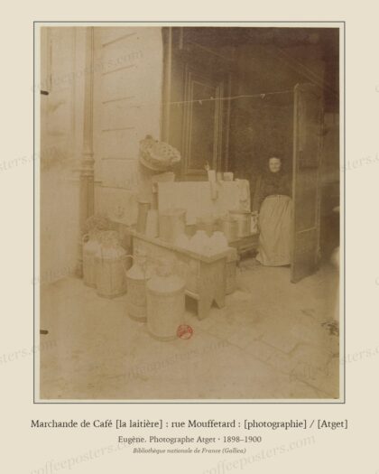 Marchande de Café [la laitière] : rue Mouffetard : [photographie] / [Atget]