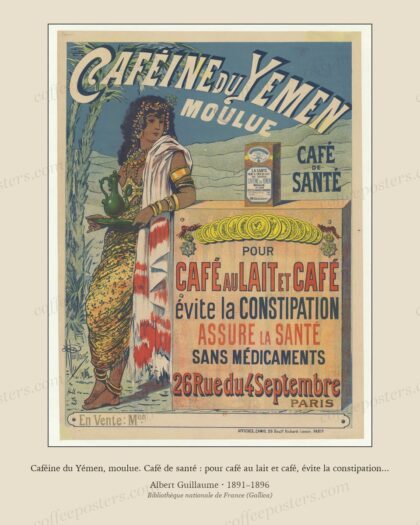 Caféine du Yémen, moulue. Café de santé : pour café au lait et café, évite la constipation...