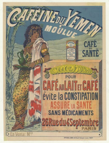 Caféine du Yémen, moulue. Café de santé : pour café au lait et café, évite la constipation...