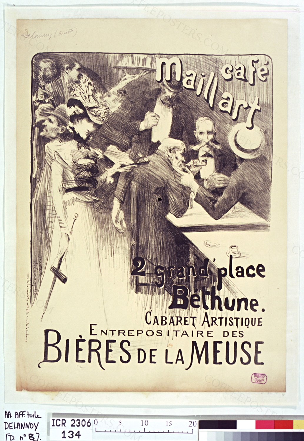 Café Maillart 2 Grand Place Bethune cabaret artistique entrepositaire des Bières de la Meuse : cabaret arti…