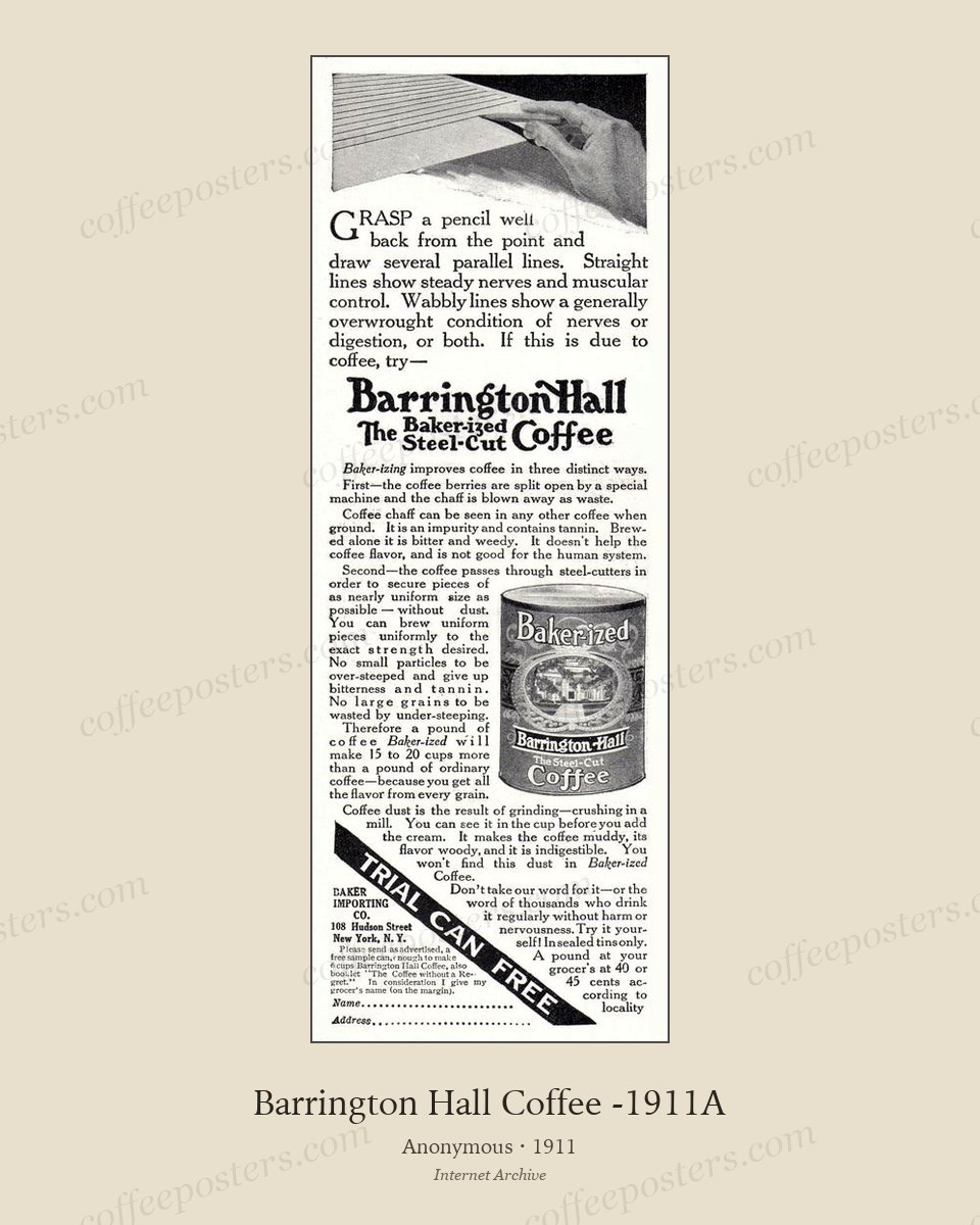 Barrington Hall Coffee -1911A