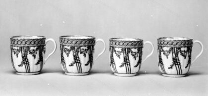 Coffee cups (4) (part of a service)
