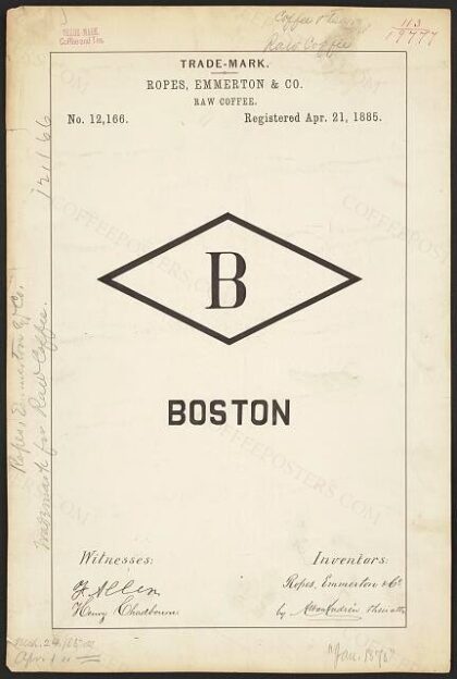 [Trademark registration by Ropes, Emmerton & Co