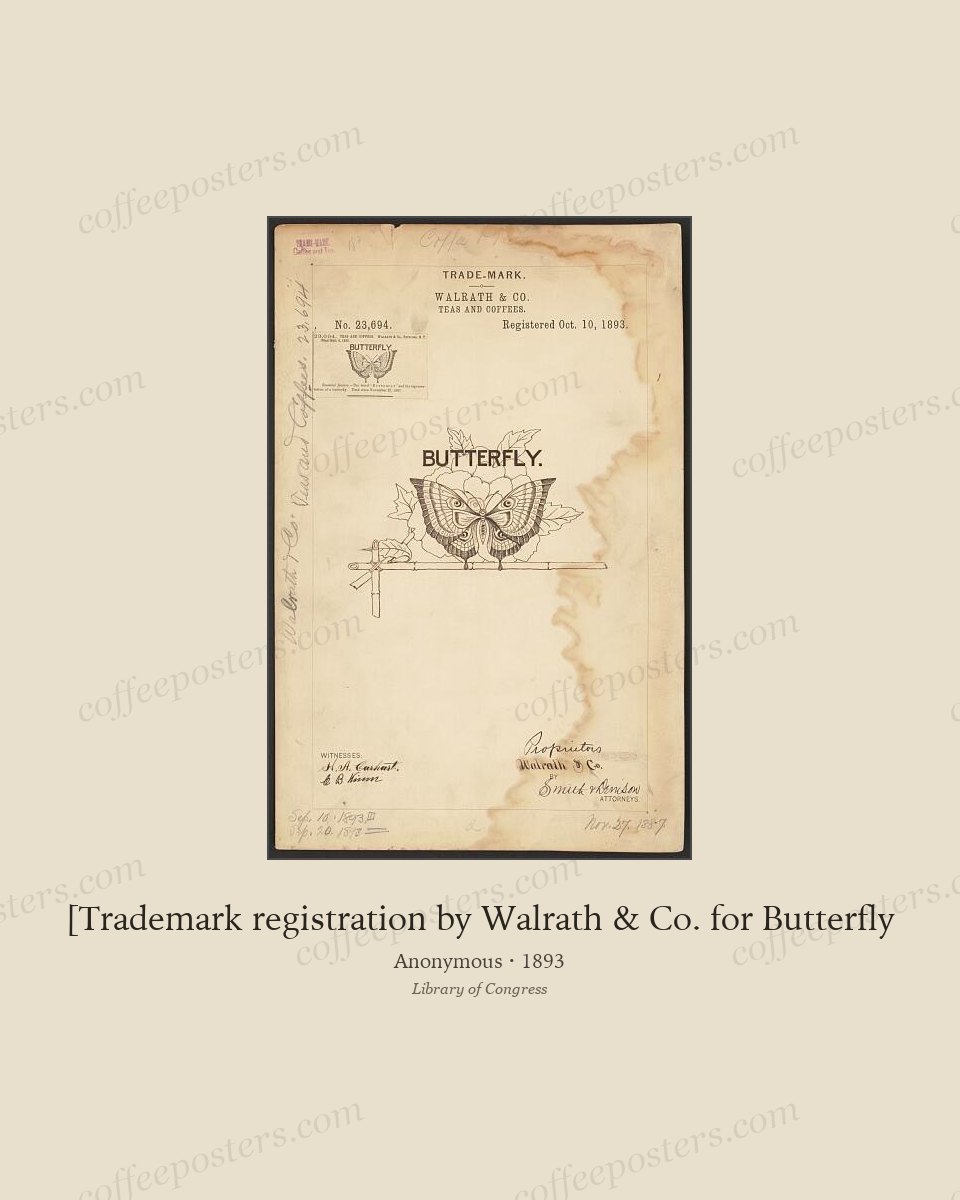 [Trademark registration by Walrath & Co. for Butterfly by Anonymous