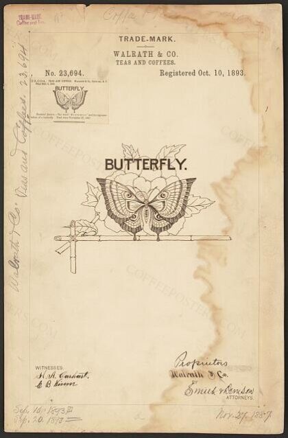 [Trademark registration by Walrath & Co. for Butterfly
