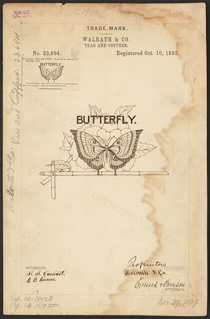 [Trademark registration by Walrath & Co. for Butterfly