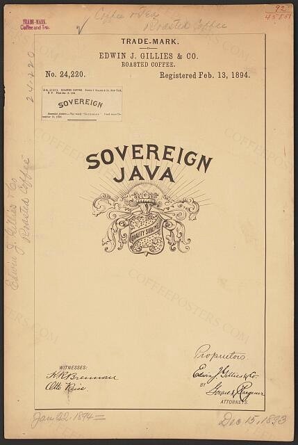 [Trademark registration by Edwin J. Gillies & Co