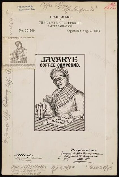 [Trademark registration by The Javarye Coffee Co