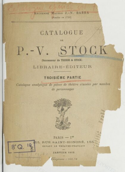 Catalogue de P.-V