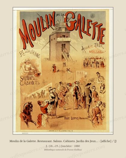 Moulin de la Galette. Restaurant. Salons. Cabinets. Jardin des Jeux... : [affiche] / [J
