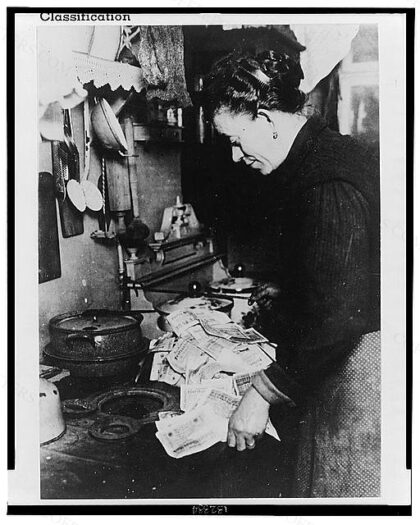 Inflation. In Germany after the last war, it was possible to pay 50 million dollars for a nickel cup of cof…