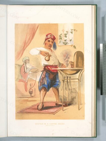 Sketch in A Coffee-House, Constantinople