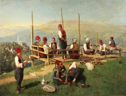 Franz Leo Ruben - Türkisches Kaffeehaus in Sarajevo - 262 - Österreichische Galerie Belvedere
