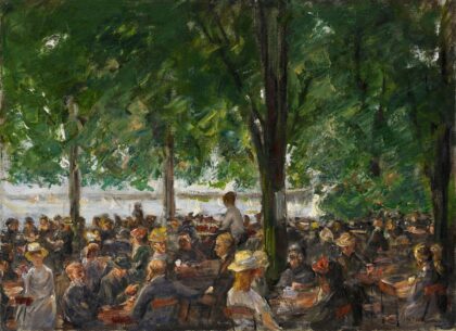 Liebermann, Max - Gartenlokal an der Havel unter Bäumen - 1920-1922 - 54,5 x 75 cm - (D. u. M. David, H. Gurlitt, W. Franz, Waffenschmidt)