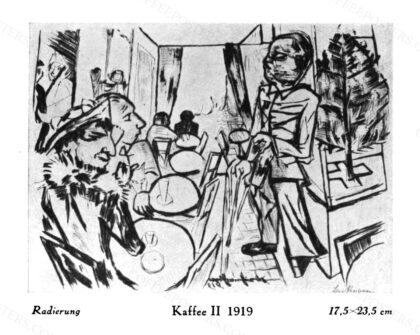 Max Beckmann - Kaffee II, 1919