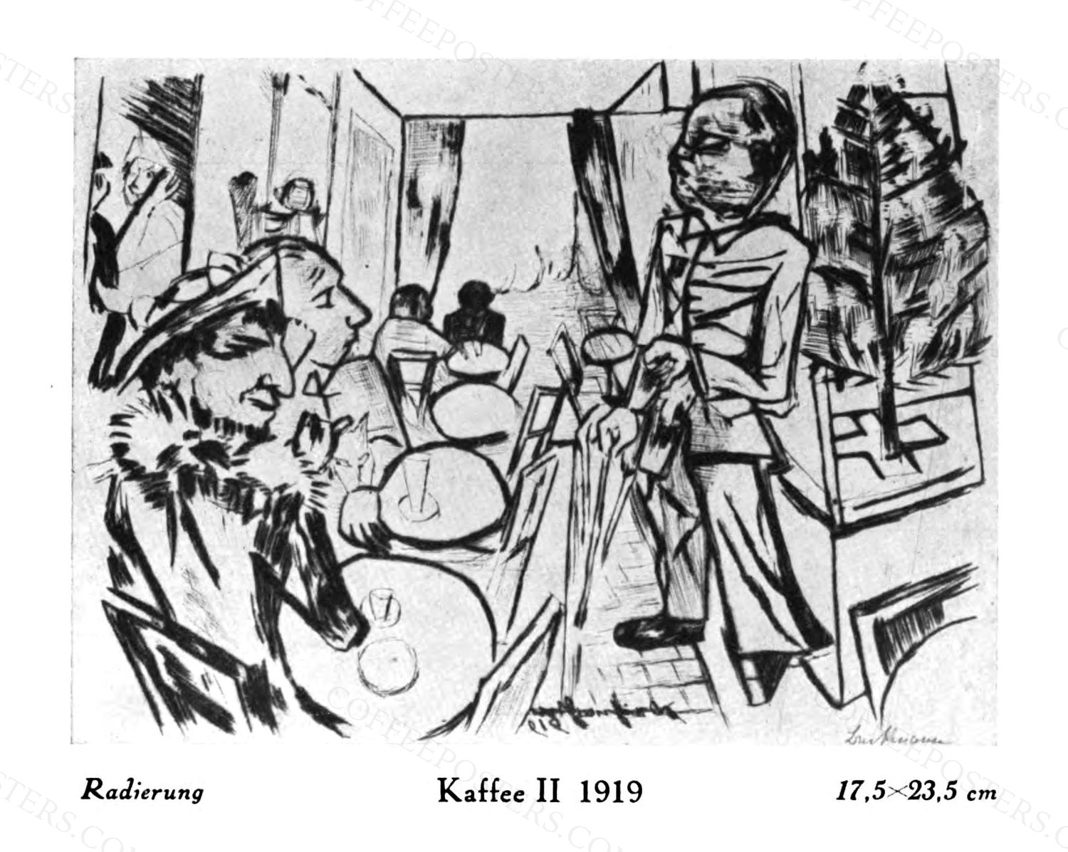 Max Beckmann - Kaffee II, 1919