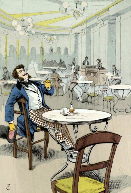 The Palmy Days of the Café de la Rotonde. In the Palais-Royal, 1868