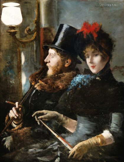 At the café concert (c.1885), by Eugène Lecoindre