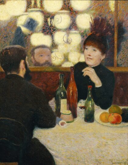 Cafè Nouvelle Athènes, Paris (1885), by Federico Zandomeneghi