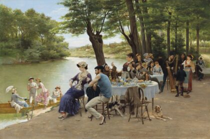 The banks of the Marne (c.1883), by Jules Scalbert