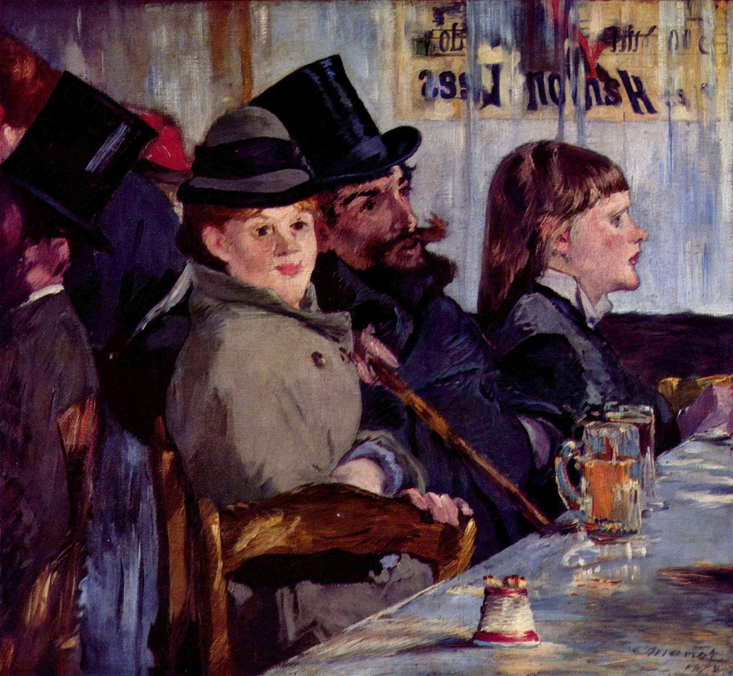 Im Café- Cabaret von Reichshoffen (1878) - Edouard Manet