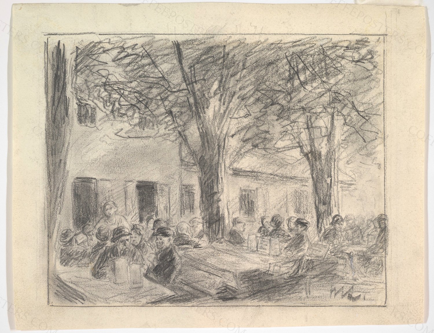 Im Biergarten des Hofbraukellers in Rosenheim MET DP824677