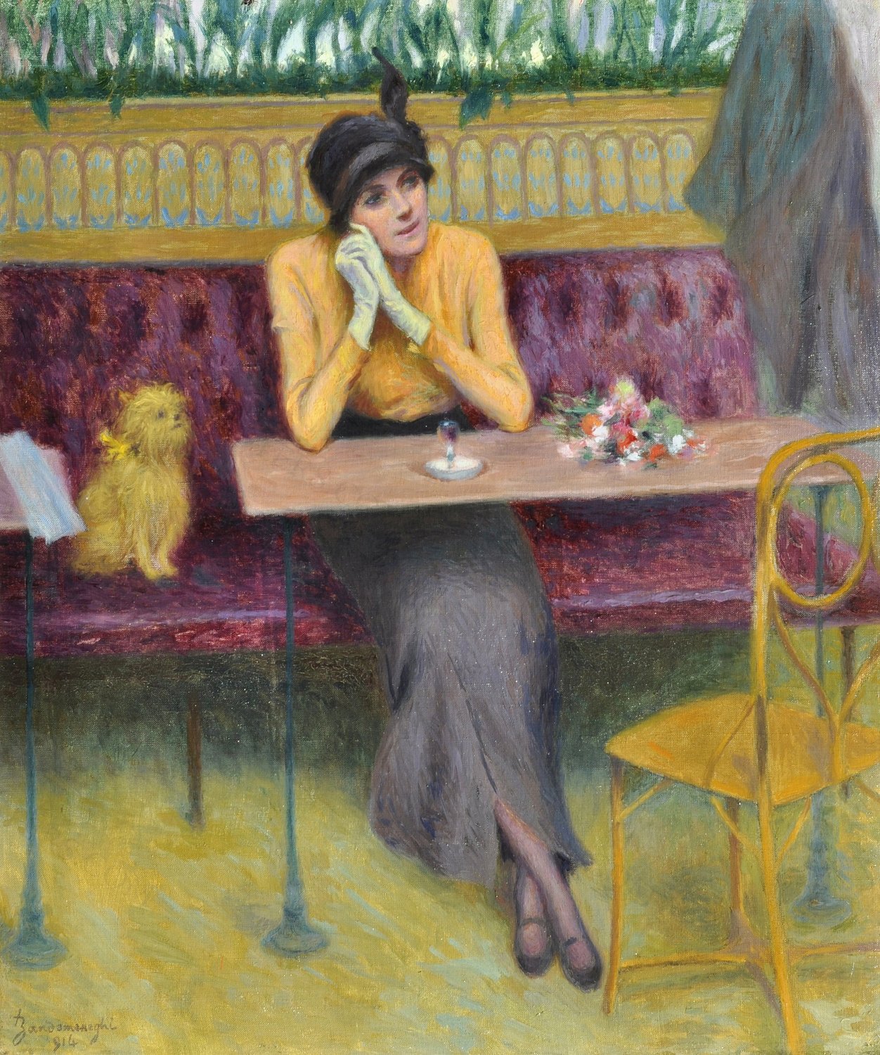 At the Café (1914), by Federico Zandomeneghi