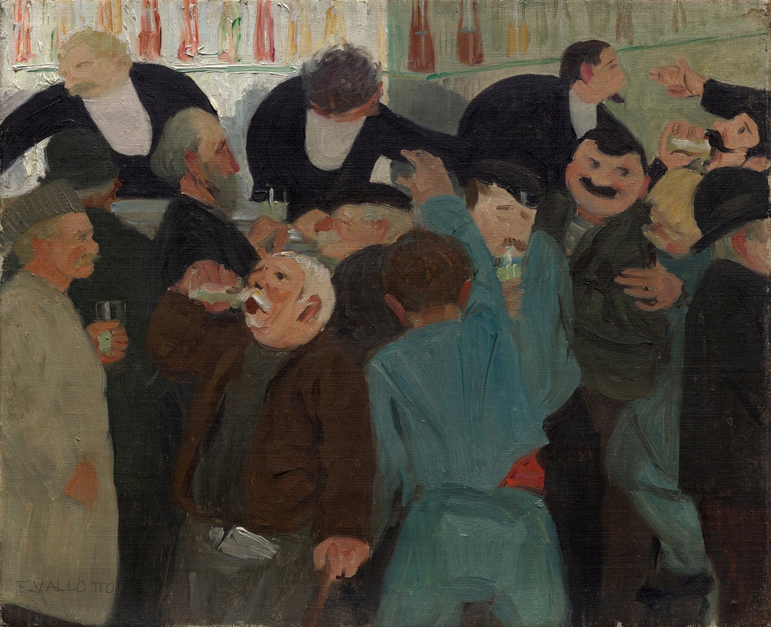 Félix Vallotton (French, 1865-1925) - The Bistro (Le Bistro) - 2020.114 - Cleveland Museum of Art